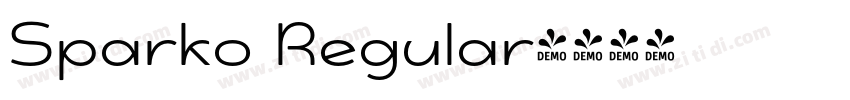 Sparko Regular字体转换
